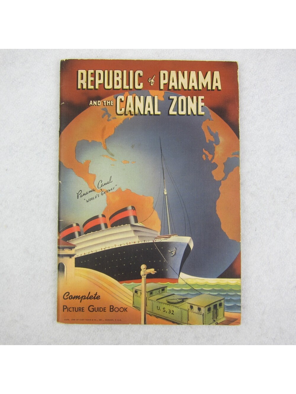 Republic of Panama and the Canal Zone: Complete Picture Guide Book Vintage 1940